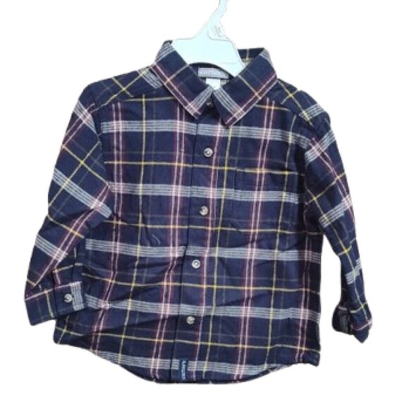 Carter's Y2K Buttoned Down Flannel Boys 2T 100% Cotton NWT - Picture 1 of 9